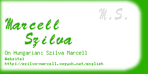 marcell szilva business card